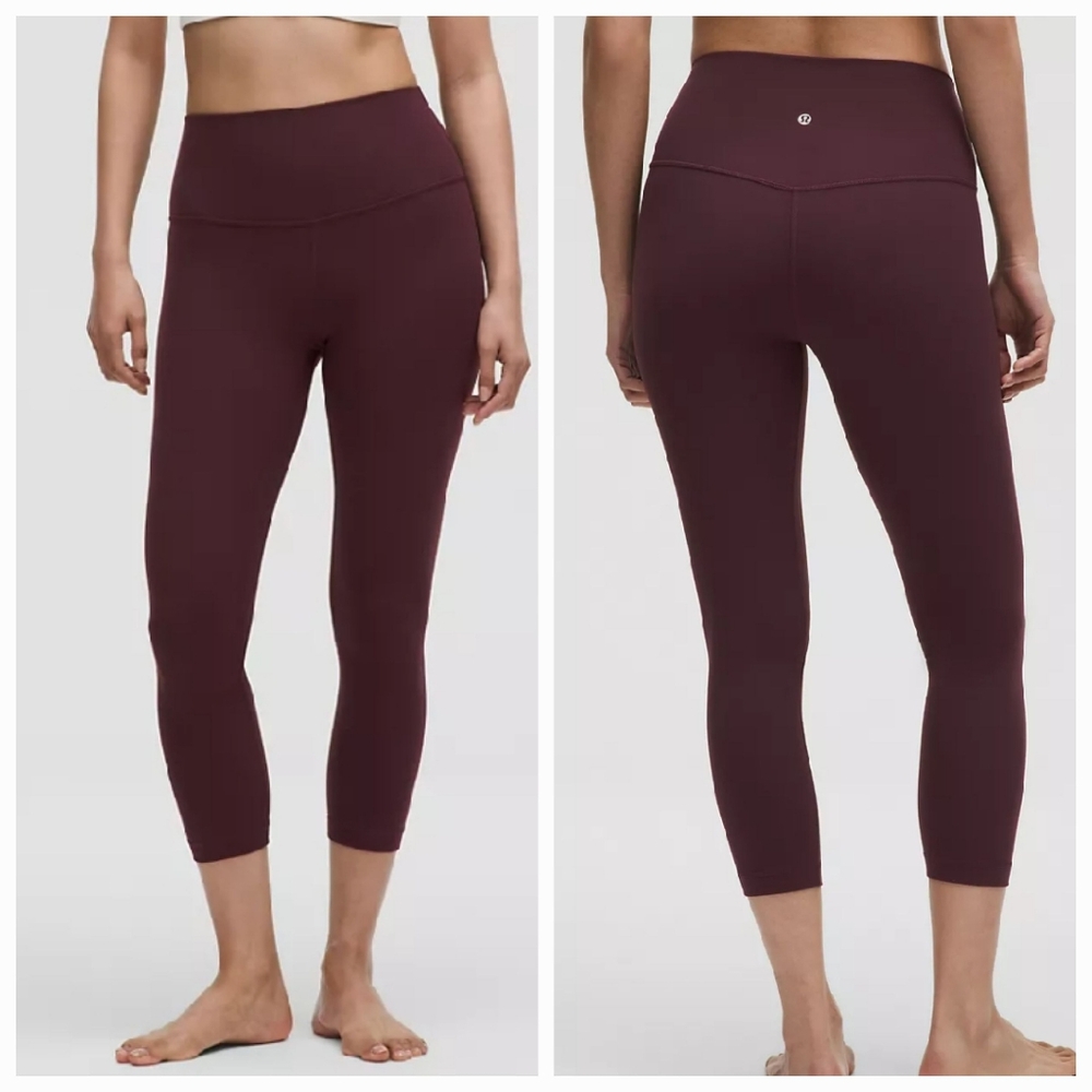 Lululemon Align High Rise 7/8 Tights Maroon Size 6